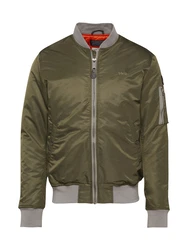 Schott NYC Jacke Airforce grau/oliv/schwarz