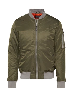 Schott NYC Jacke Airforce grau/oliv/schwarz