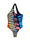 Desigual Plavky 'Amazonas'  světlemodrá / žlutá / růžová / černá