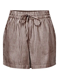 Kalhoty 'LORNA' čokoládová / bílá