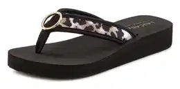 Žabky béžová / černá