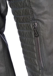 Maze Jacke Bikerjacke (1-St) grau