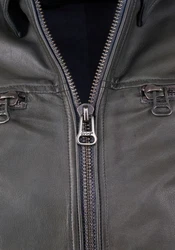 Maze Jacke Bikerjacke (1-St) grau