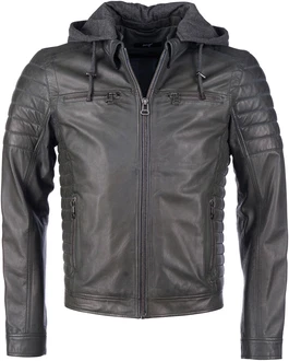 Maze Jacke Bikerjacke (1-St) grau