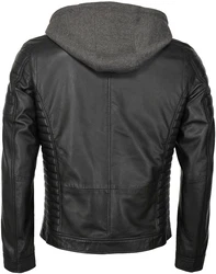 Maze Jacke Bikerjacke (1-St) dunkelgrau/schwarz