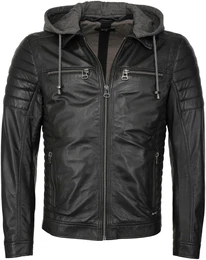 Jacke dunkelgrau / schwarz