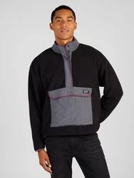 LEVI'S Pullover Polar Fleece Mock Neck Sweatshirt beere/schwarz
