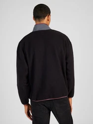 LEVI'S Pullover Polar Fleece Mock Neck Sweatshirt beere/schwarz