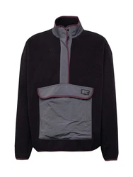 LEVI'S Pullover Polar Fleece Mock Neck Sweatshirt beere/schwarz