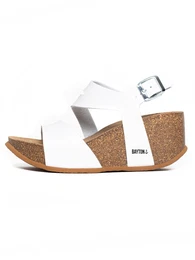 Sandale 'Ibiza' crna / bijela