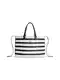 TOMMY HILFIGER Nakupovalna torba  mornarska / zlata / bela