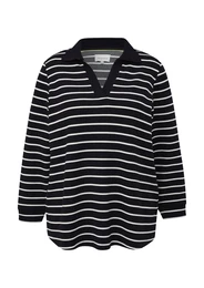 Sweater majica noćno plava / bijela