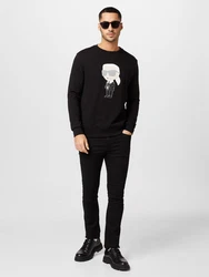 Karl Lagerfeld Sweatshirt kitt/schwarz/silber/weiß