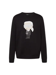 Karl Lagerfeld Sweatshirt kitt/schwarz/silber/weiß