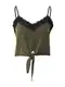 ABOUT YOU Top 'Jule'  khaki / černá