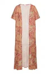 Kimono svijetloplava / tamo žuta / pastelno crvena / tamno crvena