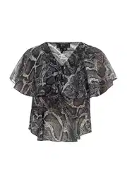 Bluza boja blata / crna