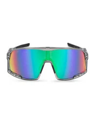 Sonnenbrille 'HENRIK' gelb / silbergrau / jade / lila