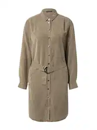 Košilové šaty khaki