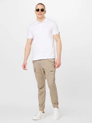 ALPHA INDUSTRIES Shirt Poloshirt grau/wei