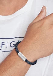 TOMMY HILFIGER Armband navy / silber