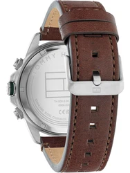 Tommy Hilfiger Analoguhr Multi Zifferblatt Quarz Uhr (1792062, 1792059) dunkelbraun/dunkelgrün/rot/silber