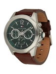 Tommy Hilfiger Analoguhr Multi Zifferblatt Quarz Uhr (1792062, 1792059) dunkelbraun/dunkelgrün/rot/silber