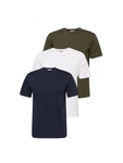 ABOUT YOU T-Shirt 'Len' dunkelblau/grün/weiß