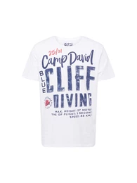 T-Shirt navy / rot / wei