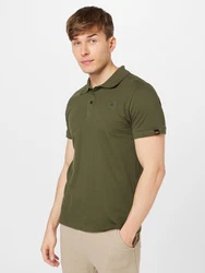 ALPHA INDUSTRIES Shirt Poloshirt oliv