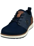 bugatti Schnürschuh dunkelblau/braun/weiß