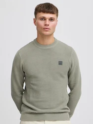 !Solid Pullover 'Valencia' khaki/schwarz