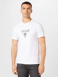 GUESS T-Shirt marineblau / weiß