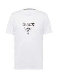 GUESS T-Shirt marineblau / weiß
