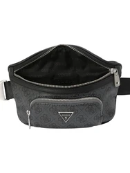 GUESS Gürteltasche 'Vezzola' grau/schwarz