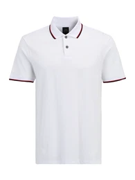 Poloshirt beige / rot / schwarz / wei