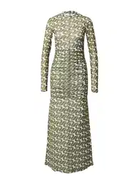 Haljina kaki / bijela