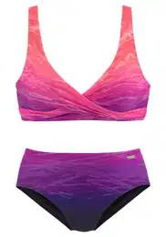 Bikiny tmavě fialová / pink