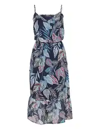 Šaty modrá / marine modrá / červená / bílá