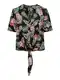 PIECES Bluza ''''NYA''''  zelena / rosé / črna / bela