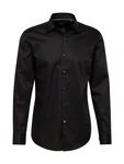 HUGO BOSS Hemd Hank schwarz