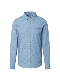 Hemd 'Casper' rauchblau / taubenblau