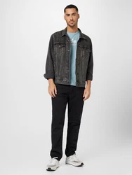 Alpha Industries Rundhalsshirt Basic T hellblau/weiß