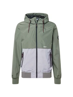 iriedaily Steppjacke Resulaner grau/oliv/schwarz/weiß