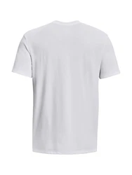 Under Armour T-Shirt Heavyweight Kurzarm-Oberteil mit aufgesticktem Logo schwarz/weiß