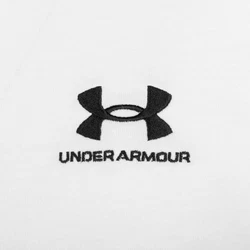 Under Armour T-Shirt Heavyweight Kurzarm-Oberteil mit aufgesticktem Logo schwarz/weiß