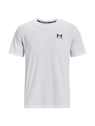 Under Armour T-Shirt Heavyweight Kurzarm-Oberteil mit aufgesticktem Logo schwarz/weiß