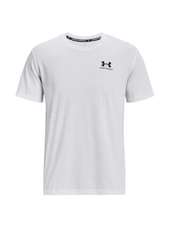 Under Armour T-Shirt Heavyweight Kurzarm-Oberteil mit aufgesticktem Logo schwarz/weiß Under Armour T-Shirt Heavyweight Kurzarm-Oberteil mit aufgesticktem Logo schwarz/weiß