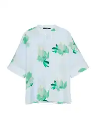 Bluza 'Zarlie' bež / pastelno plava / zelena / menta