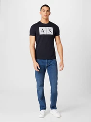 ARMANI EXCHANGE T-Shirt '8NZTCK' dunkelblau/weiß